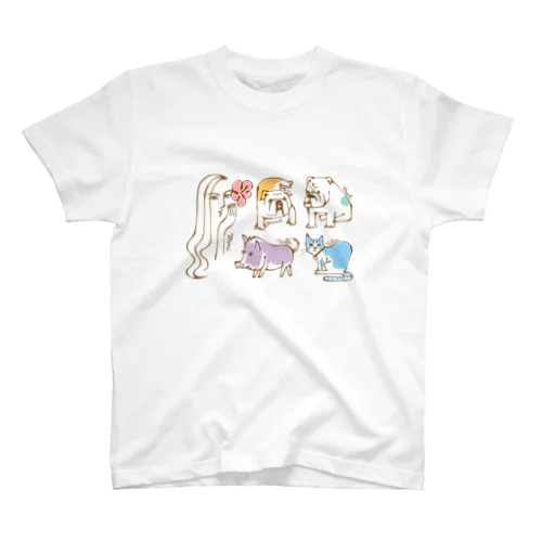 YouTube ミミファミリー＋アニマルｓ Regular Fit T-Shirt