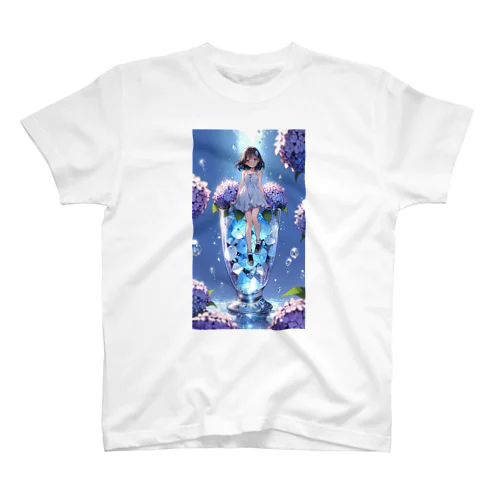 グラスの少女 Regular Fit T-Shirt