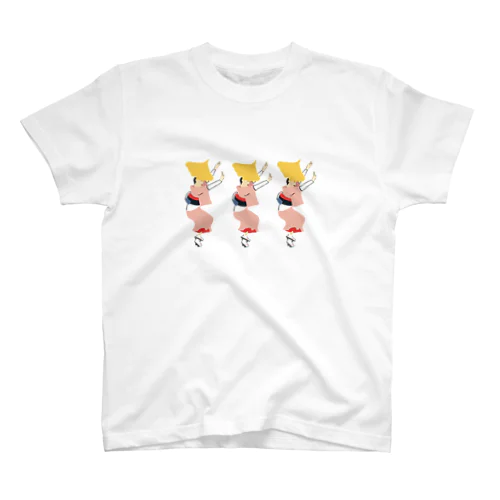 阿波踊りとイチョウ葉っぱ Regular Fit T-Shirt