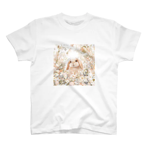 うさぎ（茶） Regular Fit T-Shirt