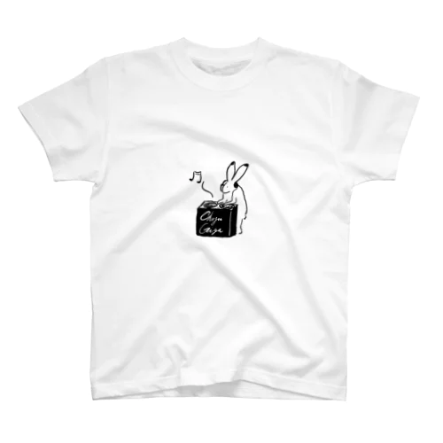 ふでまめ鳥獣戯画～DJウサギさん～ Regular Fit T-Shirt