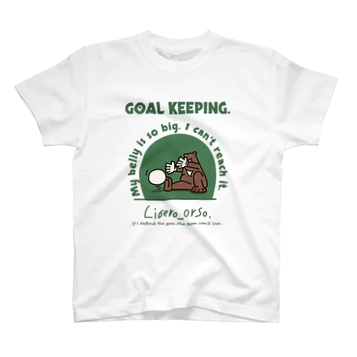 Goal keeping!! Libero_orso.　（前面プリント） Regular Fit T-Shirt