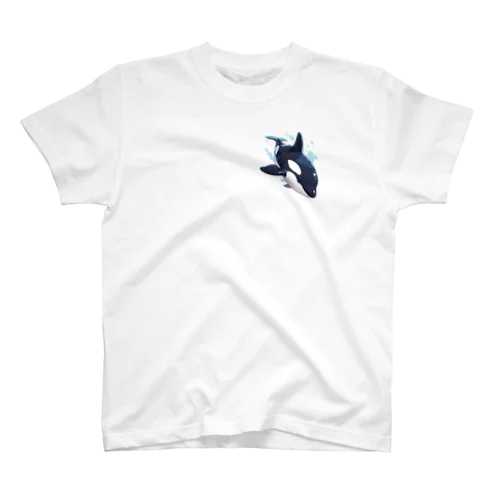 華麗に泳ぐシャチ Regular Fit T-Shirt