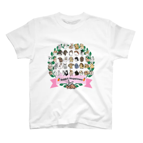 【Bunny'sEntertainment】Rabbit Happiness〜兎生幸福〜 Regular Fit T-Shirt