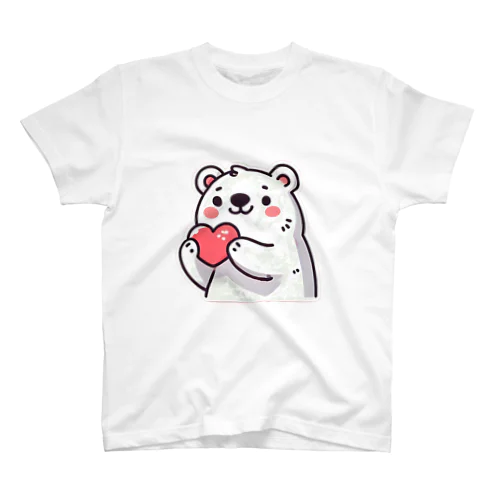 シロクマのハートフルグッズ" Regular Fit T-Shirt