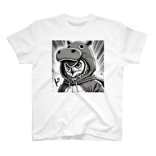 ふくろう✖️カバのぬいぐるみtシャツ Regular Fit T-Shirt