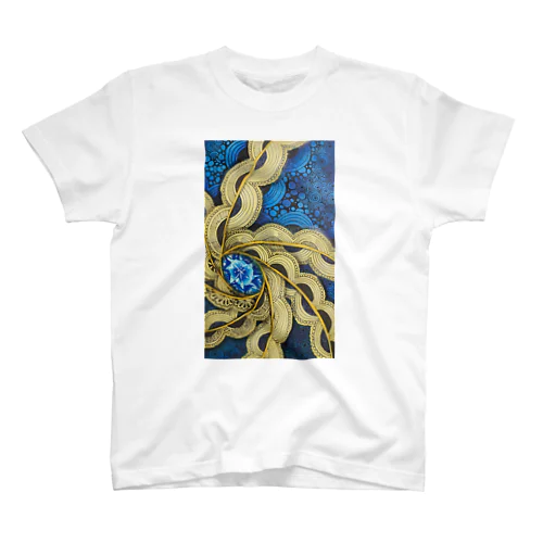 青色 Regular Fit T-Shirt