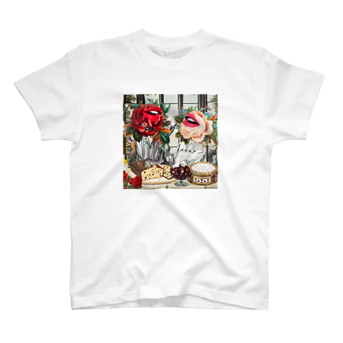 薔薇のランチ Regular Fit T-Shirt