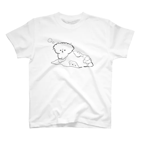 寝起きのぽぽちゃん Regular Fit T-Shirt
