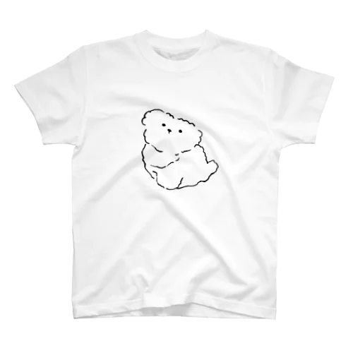 ホワイトトイプードルのぽぽちゃん Regular Fit T-Shirt