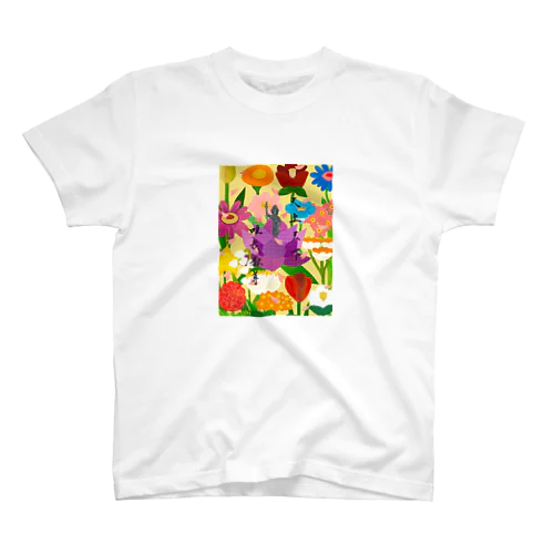花おくりイラスト_天上天下唯我独尊ver Regular Fit T-Shirt