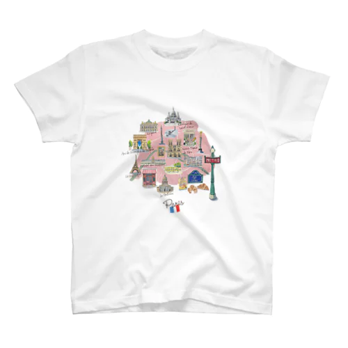 PARIS MAP Regular Fit T-Shirt