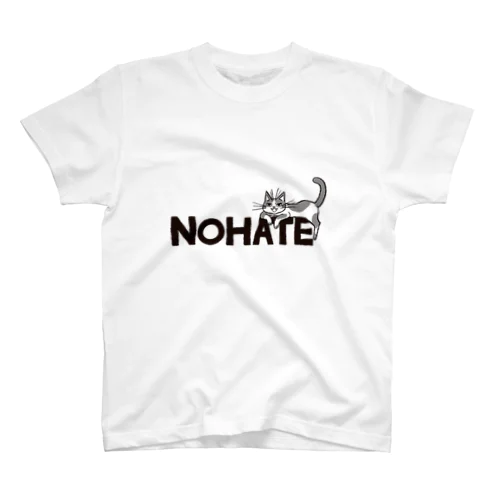 NO HATE CAT Regular Fit T-Shirt