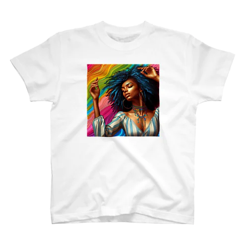 踊る女性 Regular Fit T-Shirt