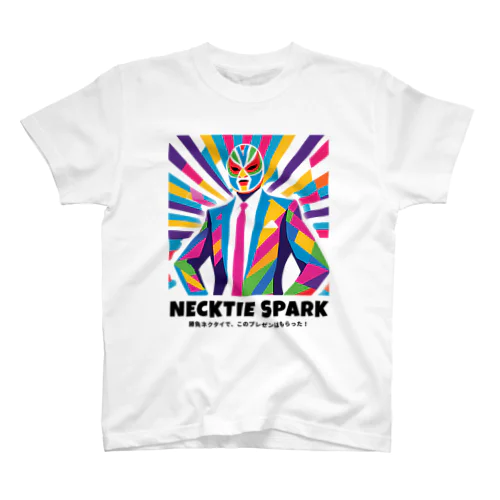 ビジネス × ルチャリブレ｜ネクタイ・スパーク（Necktie Spark） Regular Fit T-Shirt