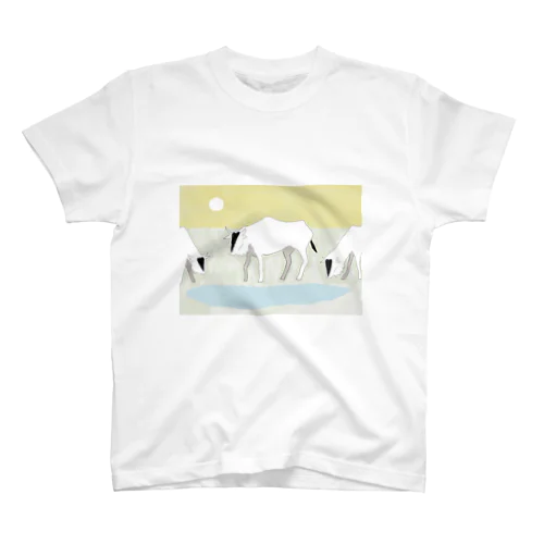 水とヌー Regular Fit T-Shirt