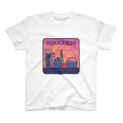 YOKKAICHIポップエンブレム／夕焼けバージョン Regular Fit T-Shirt