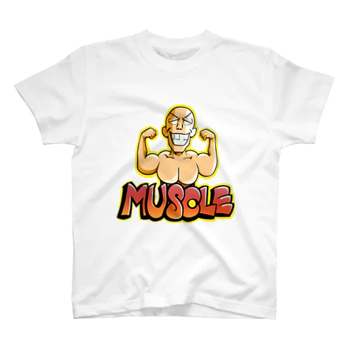 グラフィティ「MUSCLE」 Regular Fit T-Shirt