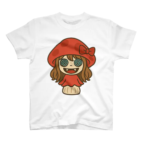 いきてる茸（赤ver.） Regular Fit T-Shirt