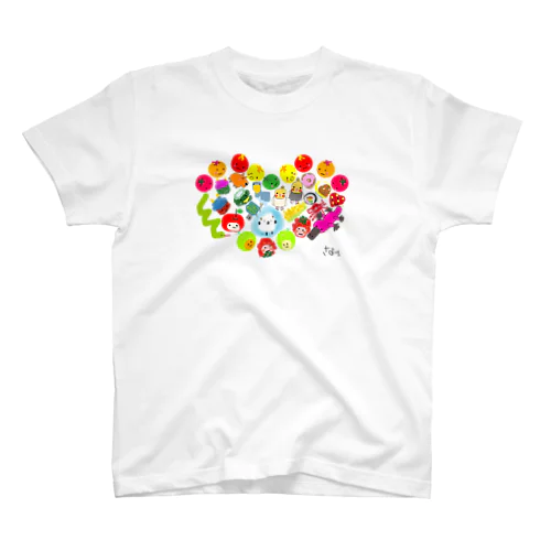 ギュギュギュっとほっこりハート Regular Fit T-Shirt