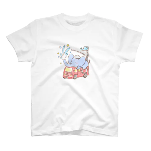消防車ゾウさん Regular Fit T-Shirt