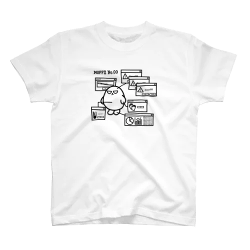 柴音ラボMOFFZ No.00_黒 Regular Fit T-Shirt