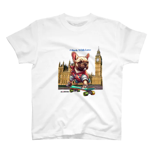 ツンデレAiちゃんの相棒「宇宙イチ”イケてる”フレンチブルドッグROCK!!」 Regular Fit T-Shirt