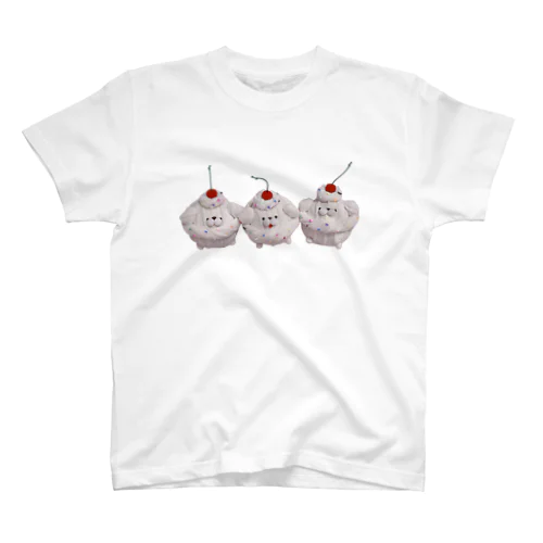 三つ子ミニプー Regular Fit T-Shirt