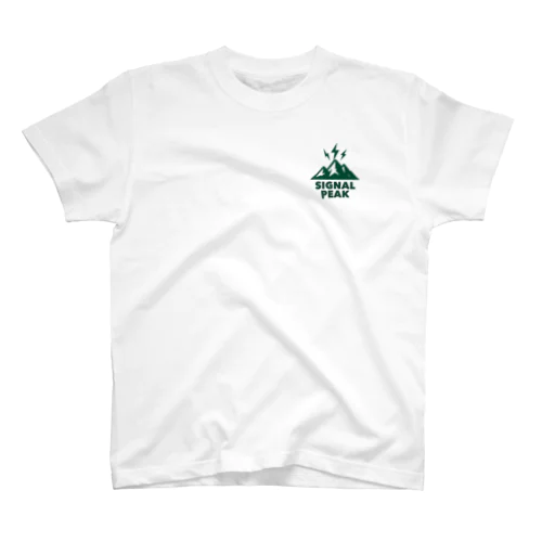 SIGNAL PEAK オリジナル(ロゴ深緑色) Regular Fit T-Shirt