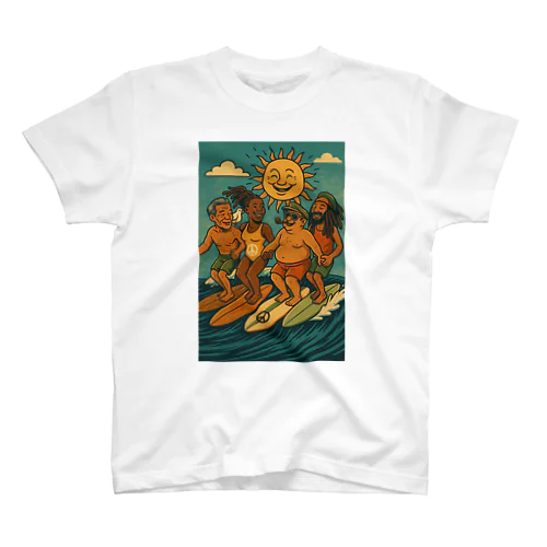 生命戦士達のハッピーサーフィン☺︎ Regular Fit T-Shirt