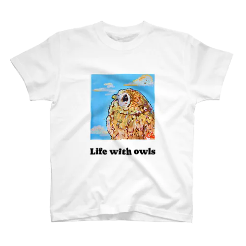 フクロウTシャツ（ナンベイヒナフクロウ雛） Regular Fit T-Shirt