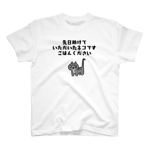 先日助けていただいたネコです Regular Fit T-Shirt