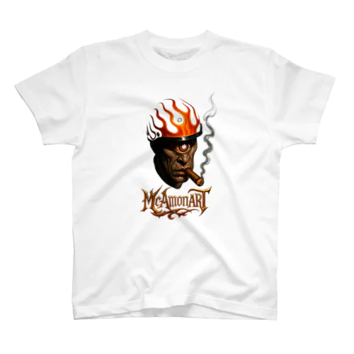 一つ目バイカー Regular Fit T-Shirt