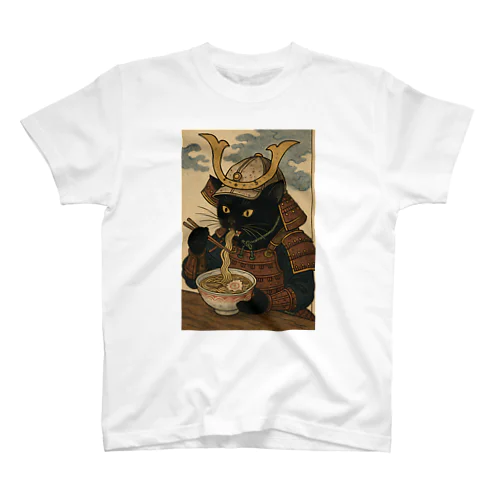 侍猫 ラーメン 妖怪 Regular Fit T-Shirt
