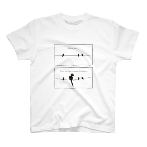 鳥は恐竜です Regular Fit T-Shirt