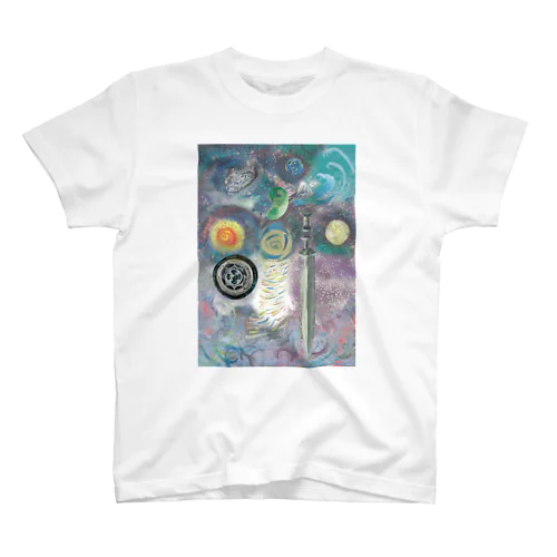 宇宙開闢と三種の神器　背守りフトマニ　宇宙 Regular Fit T-Shirt