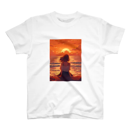 夕焼けに黄昏て Regular Fit T-Shirt