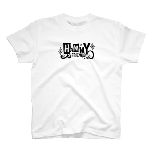 HAMMY FRIENDS ブラックロゴ Regular Fit T-Shirt