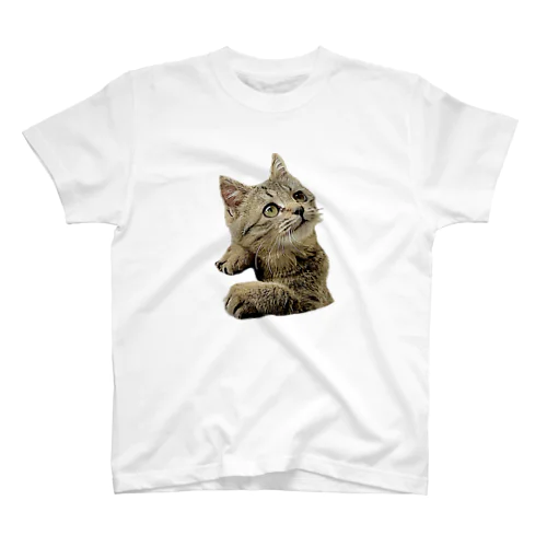 見上げるチビペロちゃん Regular Fit T-Shirt