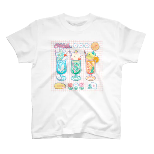 クリームソーダ×３ Regular Fit T-Shirt