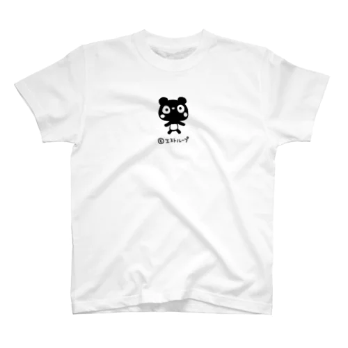 ふんわかパンダ 黒シルエットTシャツ mini Regular Fit T-Shirt