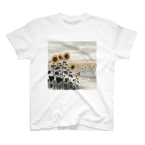 ヒマワリ-29,大模倣美術館　2025夏コレクション Regular Fit T-Shirt