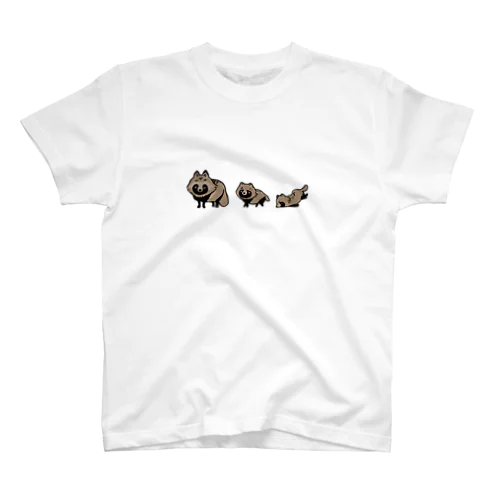 タヌキの親子 Regular Fit T-Shirt