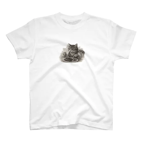 老舗洋食屋-墨のしらべ- Regular Fit T-Shirt