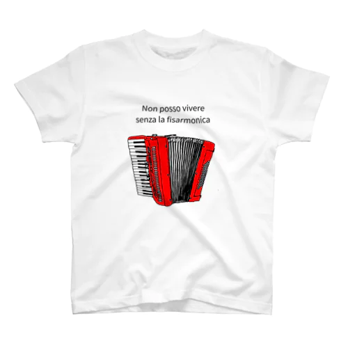 アコーディオン赤 スタンダードTシャツ