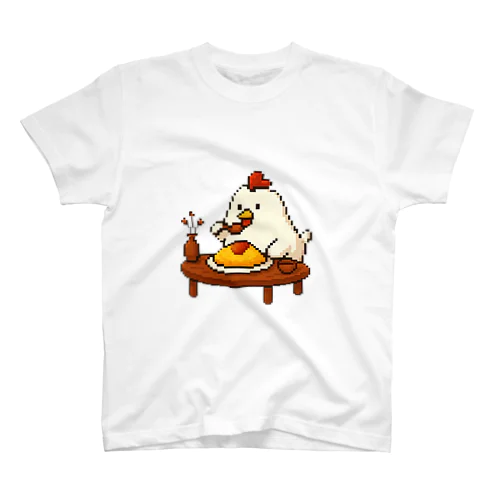 ピクセル×鶏×オムライス Regular Fit T-Shirt
