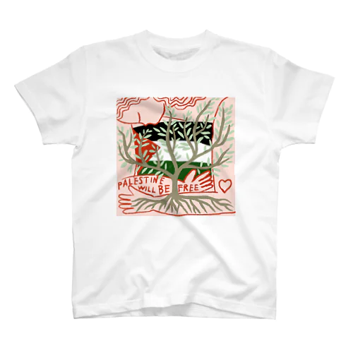 FREE PALESTINE  寄付の日Tシャツ Regular Fit T-Shirt