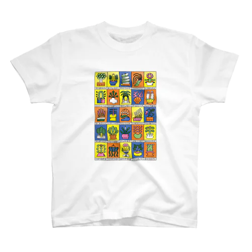 鉢植えの植物たち 原色 Regular Fit T-Shirt