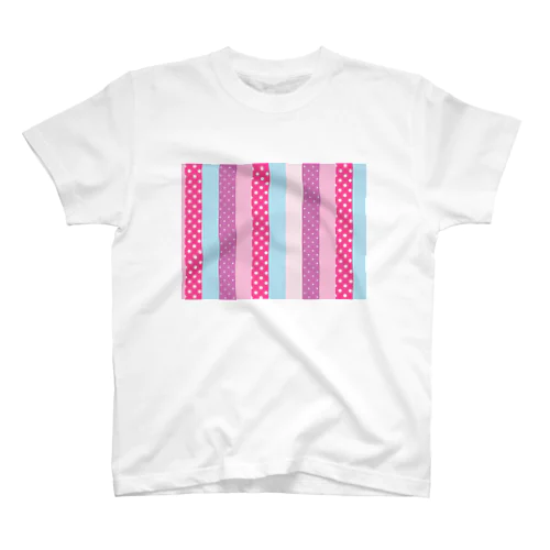 ストライプと水玉 2 Regular Fit T-Shirt