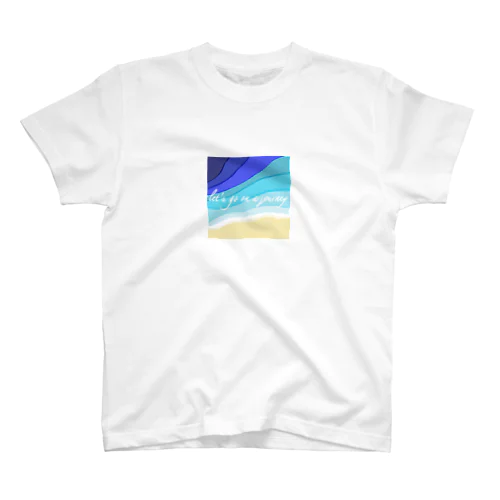 旅に出かけよう(海色B) Regular Fit T-Shirt